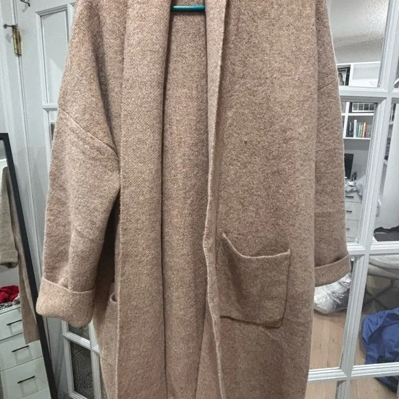 Tan Open Cardigan NWOT - Picture 2 of 5